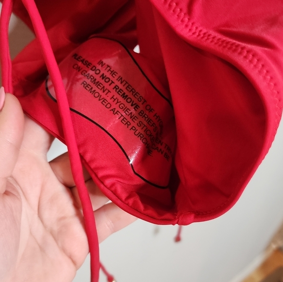 NWT City Chic CCX Red Lace up one piece swimsuit. Women's plus size 20. - Picture 10 of 16